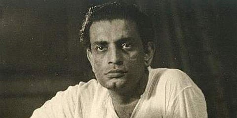 Satyajit Ray while recording for Pather Panchali (1955). (Photo | wikimedia commons)