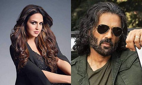 Esha Deol and Suniel Shetty
