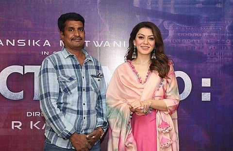 Hansika with R Kannan