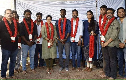 Aishwarya Rajesh at the pooja function of her next film