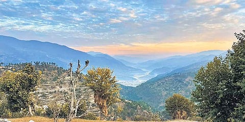 A panoramic view of Bwari Gaon