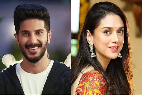 Dulquer Salmaan and Aditi Rao Hydari