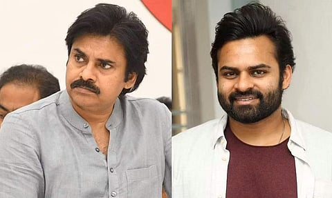 Pawan Kalyan and Sai Dharam Tej