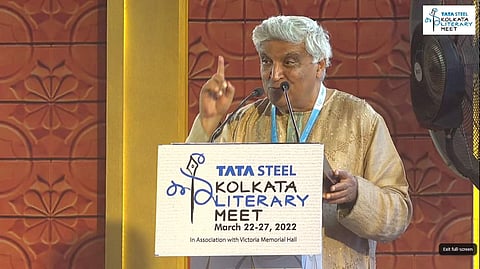 Javed Akhtar at the inauguration of Kolkata Literary Meet