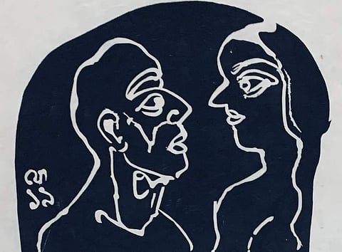 Artwork by Jogen Chowdhury