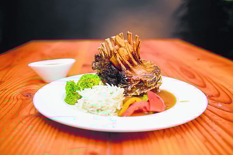 Crown roast of lamb with a herb pilaf | Pic: Debadatta Mallick