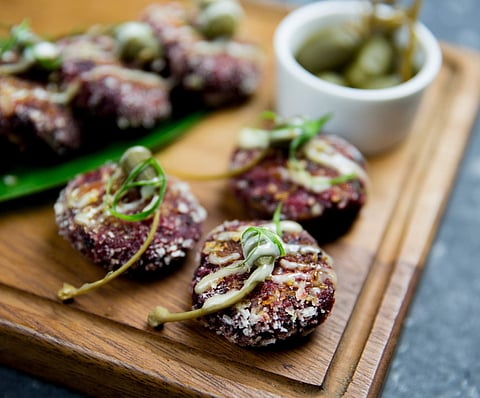 Peanut Butter Beetroot Roundels by Paprika Gourmet