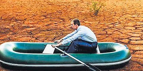 Role of stagnation in well-being. Representational image