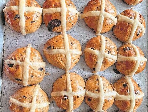 Hot Cross buns at Pumpkin Tales