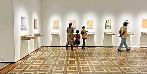 Artist Shijo Jacob's art show