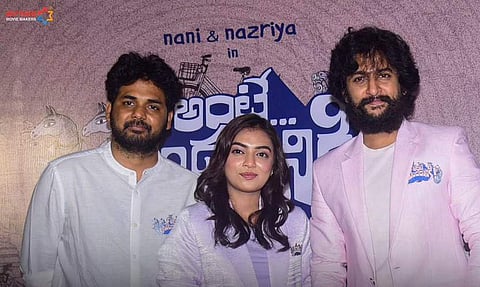 At the teaser launch of Ante Sundaraniki