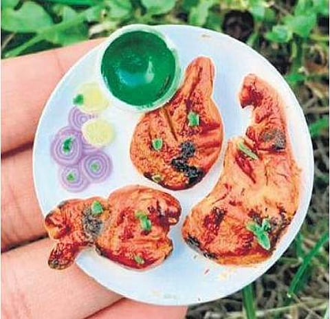 Miniature Chicken Tandoori by Vishakha Mittal