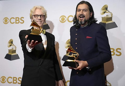 Rock legend Stewart Copeland (left), Indian composer Ricky Kej (right)