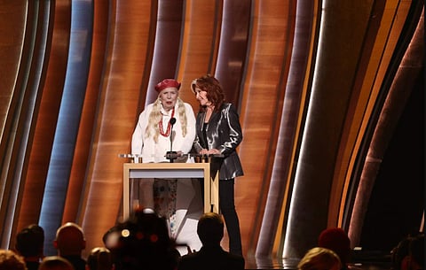 Joni Mitchell and Bonnie Raitt