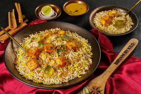 Paneer Tikka Biryani by Biryani by Kilo
