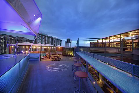 The terrace at Red Rhino