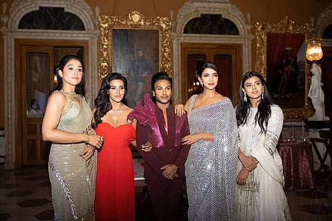 Sandeep with Tollywood celebs