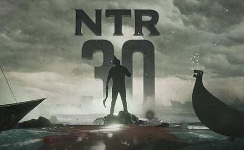 A still from the theme motion poster of NTR 30