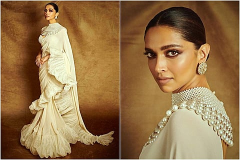 Deepika Padukone's look for the last day of the Cannes Film Festival