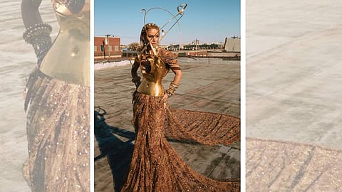 Natasha Poonawalla's outfit designed by Sabyasachi for Met Gala 2022