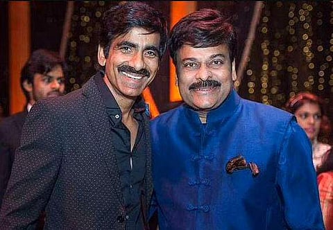 Ravi Teja and Chiranjeevi