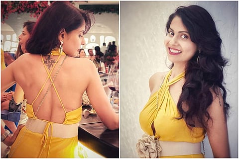 Chhavi Mittal's post on Instagram showing her breast cancer surgery scars