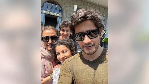 Mahesh Babu with his Family