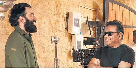 AR Rahman on Set. (File Photo)