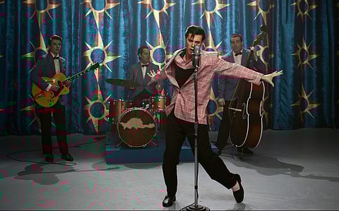 A still from the upcoming film, Elvis, starring Austin Butler