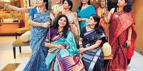 women in saree