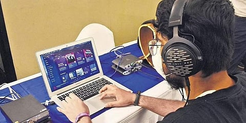 A visual from Headphone Zone's event (Photo | Ashwin Prasath)