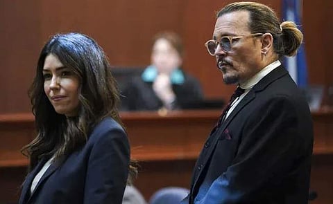 Camille Vasquez and Johnny Depp