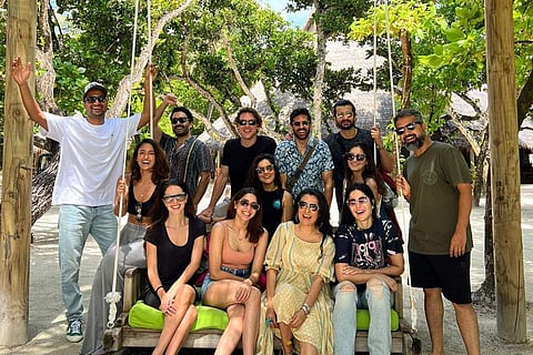 Katrina Kaif and Vicky Kaushal with their family and friends in Maldives