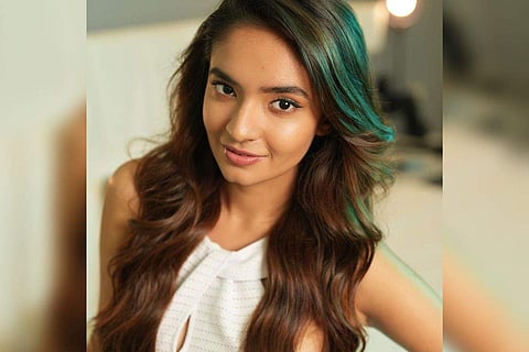 Actress Anushka Sen hosting the show 'Not Just A Chat Show'