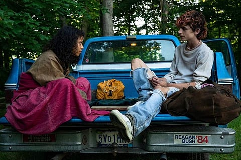 Timothée Chalamet and Taylor Russell in ‘Bones and All’