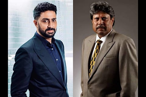 Abhishek Bachchan and Kapil Dev