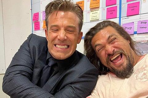 Ben Affleck with Jason Momoa