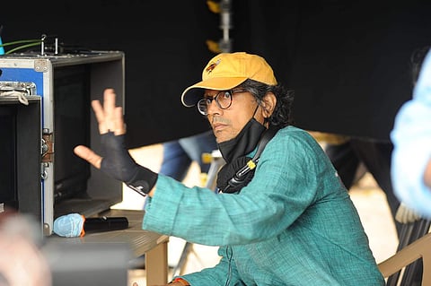 Director Nagesh Kukunoor on the sets of Modern Love Hyderabad