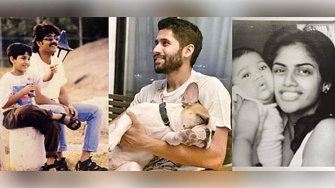 Naga Chaitanya, Nagarjuna (left) and Lakshmi Daggubati (right)