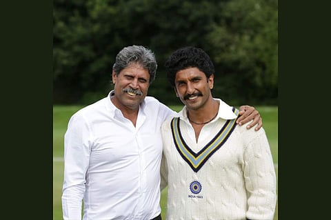 Kapil Dev and Ranveer Singh