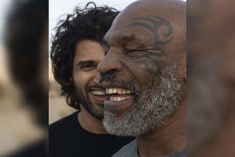 Vijay Deverakonda with Mike Tyson