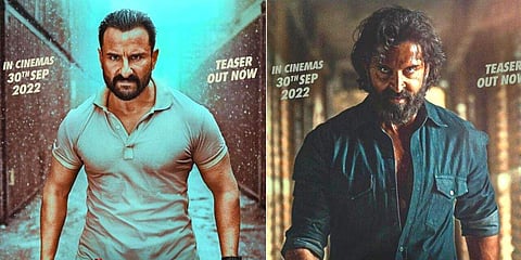 Saif Ali Khan and Hrithik Roshan in Vikram Vedha