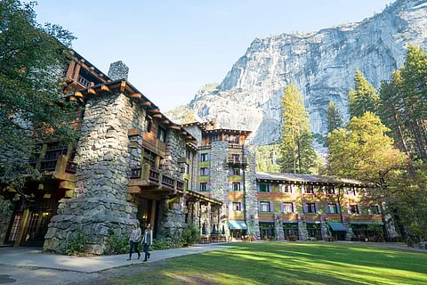 The Ahwanhee, located inside Yosemite National Park in California