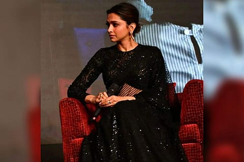 Deepika speaking at the event