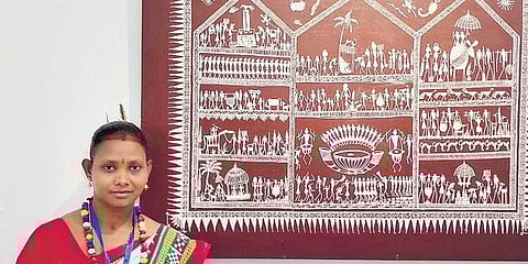 Saura artist Indira Gamango