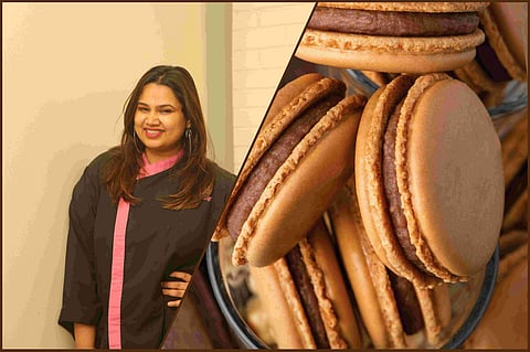 Pooja Dhingra and Chai Hazelnut Macarons