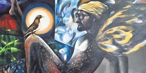 Artist Sajith Panackan’s frames