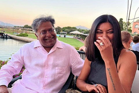 Lalit Modi with Sushmita Sen