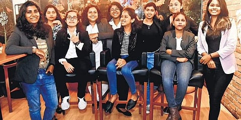 All-women band SPLICE. Photo: Ashwin Prasath