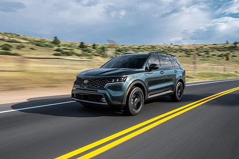 As far as powertrain options are concerned, the Sorento is offered with a hybrid set-up in international markets